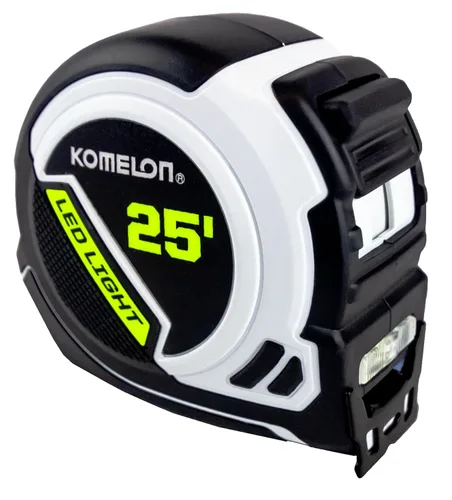 Miniatura 2 de Komelon Cinta métrica de luz LED, blanco/negro, 25 pies - 25 LED