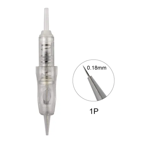 Miniatura 2 de Guapa - Aguja de cartucho de 0.354 in, 20 agujas nano de 1R-0.007 in, agujas de cartucho de maquillaje permanente, agujas 1R, 2R, 3RL, 5RL, 3F, 5F