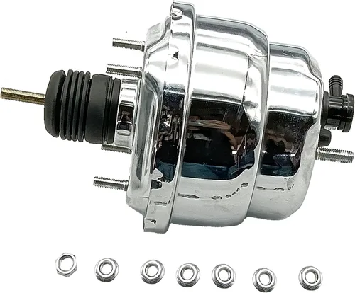 Miniatura 2 de 7 "Dual Power Booster 1-1/8 "Smooth Top Master Cylinder Kit Booster Kit de conversión de disco de 4 ruedas CNCB70008