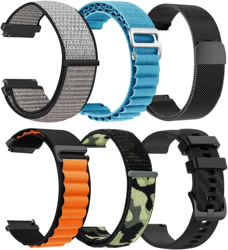 CARBINOX Band Durable 22mm Compatible Smartwatches Adjustable, Secure Fit