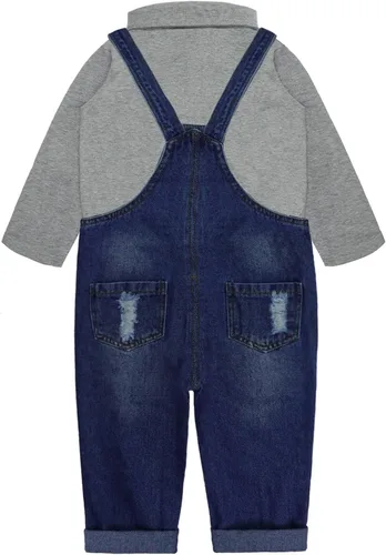 Miniatura 2 de Conjunto de pantalones de jean para bebés y niños pequeños