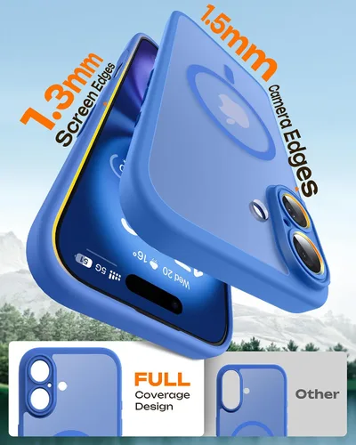 Miniatura 869 de TOCOL Funda para iPhone 11, compatible con Magsafe, protección completa de cámara, imanes integrados, protección contra caídas, funda translúcida