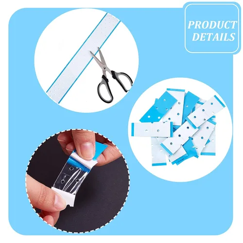 Miniatura 2 de 8 piezas de cinta frontal de encaje de doble cara, impermeable, cinta adhesiva para pelucas, tupés, piezas de cabello y extensiones de cabello