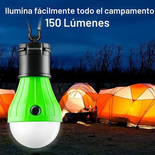 Miniatura 2 de FLY2SKY Lámpara de tienda de campaña, 4 paquetes de luces LED portátiles para tienda de campaña, gancho de clip, luces de emergencia para huracanes
