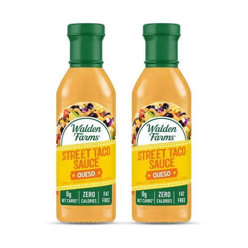 Miniatura 15 de Walden Farms Street Taco Sauce Lime Cream - Sin calorías, sin gluten, baja en carbohidratos, apta para dieta cetogénica, sin azúcar, sabor a crema