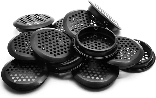 Miniatura 9 de Piutouyar 20 rejillas de ventilación redondas de 0.984 in/1 pulgada, rejillas de ventilación circulares de acero inoxidable para cocina, baño, Negro