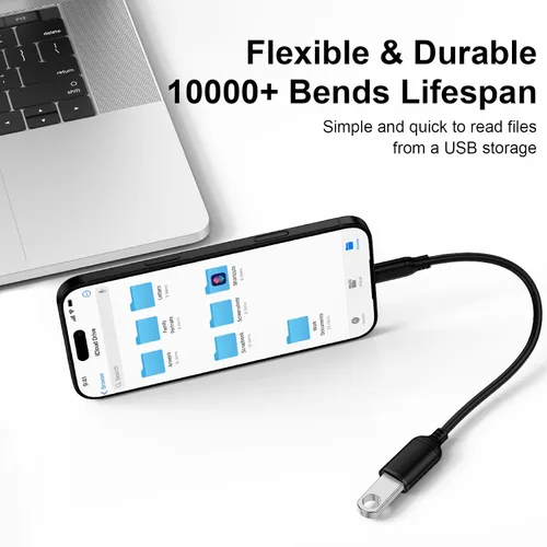 Miniatura 6 de Adaptador USB C a USB 3.0, USB tipo C macho a USB A hembra, cable OTG de 5 Gbps convertidor de alta velocidad OTG cable para Google Pixel 10a/10pro