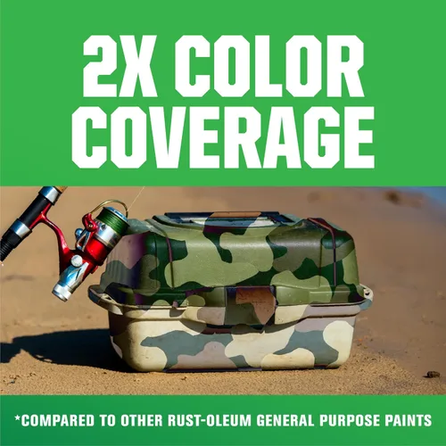 Miniatura 9 de Rust-Oleum 279175 - Pintura en aerosol camuflaje 2X Ultra Cover, 12 oz, Verde bosque profundo