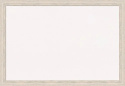 Miniatura 55 de Amanti Art Tablero de corcho blanco para pared (32 x 24) con marco de madera blanco blanco y blanco, tablero de corcho mediano para oficina, tablero