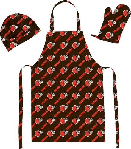 Miniatura 9 de Northwest NFL unisex-adult 3-piece Apron, Oven Mitt and Chef Hat Set