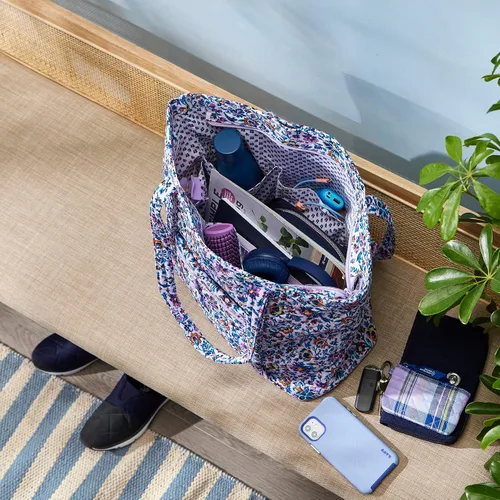 Miniatura 7 de Bolso tote Vera de algodón para mujer