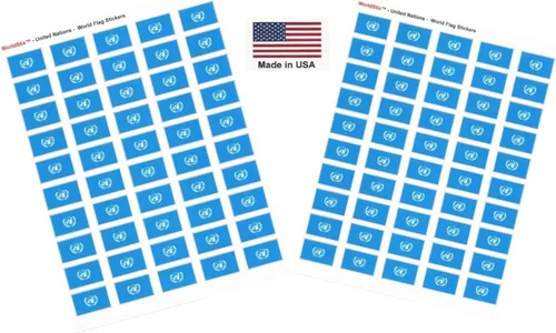 Miniatura 39 de 100 calcomanías de la bandera de Alaska; 1.5" x 1" hechas en Estados Unidos, calcomanías autoadhesivas de la bandera del estado para álbumes