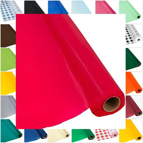 Miniatura 12 de DIY Craft - Rollo de plástico negro para mesa de banquete, 300 pies de largo (26 colores)