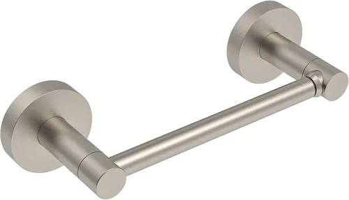Soporte de papel higiénico de níquel cepillado para baño, soporte de papel higiénico de doble poste giratorio de níquel satinado, soporte de pared