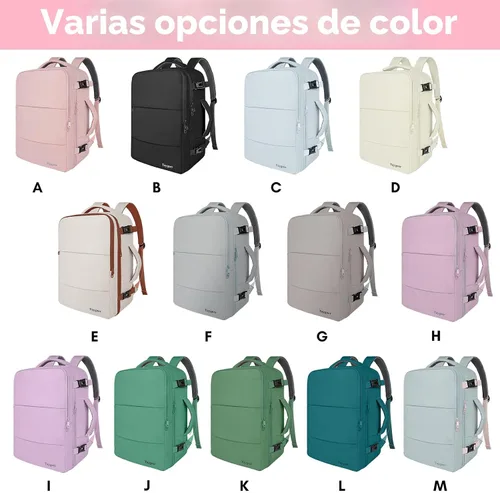 Miniatura 2 de Taygeer - Mochila de viaje para mujeres, mochila de cabina con puerto de carga USB y bolsa para zapatos, mochila TSA para laptop de 15.6 pulgadas