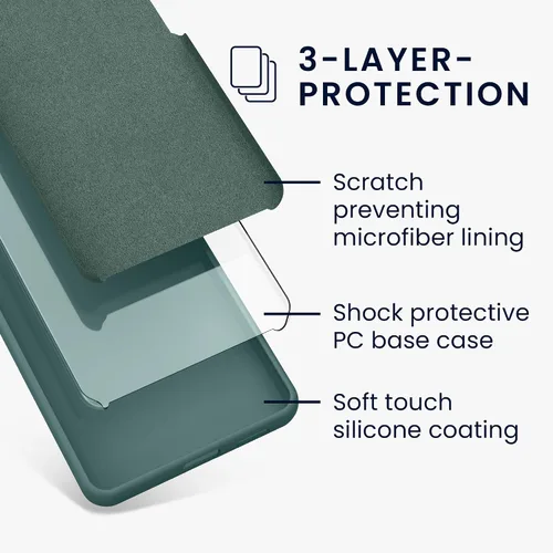 Miniatura 481 de kwmobile Funda Compatible con Google Pixel 6 Pro - Funda de teléfono de silicona TPU con acabado suave - Azul Arrecife