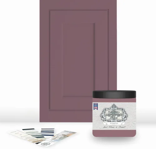 Miniatura 167 de Pintura TODO EN UNO, Abbey (gris cálido), Muestra de 8oz - Pintura duradera para gabinetes y muebles. Imprimación y capa superior incorporadas,