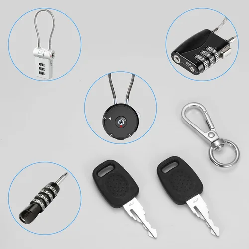 Miniatura 6 de 2PCS 007 Llave maestra de equipaje, para cerradura de equipaje aprobada por T-S-A, cerradura de equipaje de maleta