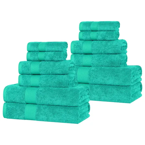Miniatura 77 de SUPERIOR Kendell - Juego de 4 toallas de baño de algodón egipcio, absorbentes, para la ducha, artículos esenciales para el spa, toallas grandes
