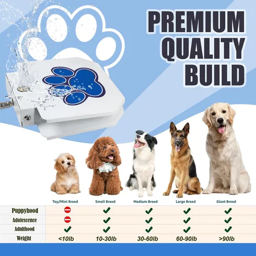 Miniatura 5 de Poofzy Fuente de agua para perros, rociador de agua para perros grandes, con juego de válvulas de cobre mejorado, fácil de usar, agua dulce