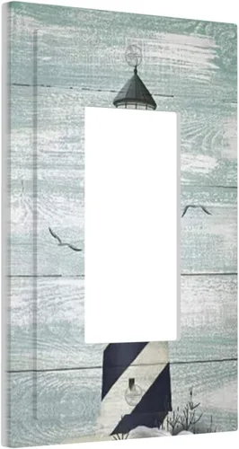 Miniatura 50 de Cubierta de interruptor de luz de palanca individual decorativa de 1 cuadrilla, placa frontal eléctrica para baño, cocina, decoración del hogar