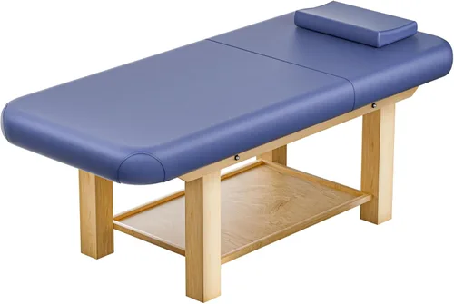 Miniatura 17 de Mesa de masaje estacionaria con espuma viscoelástica, mesa de tatuaje de masaje con altura ajustable, cama facial para esteticista, piel sintética