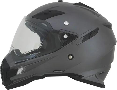 Miniatura 2 de GMAX FX-41DS - Casco de motocicleta unisex para adultos, estilo de máscara completa, M, Gris escarcha