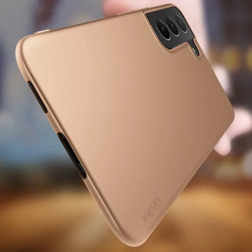 Miniatura 3 de X-level Funda para Samsung Galaxy S22 Slim Fit Soft TPU Super-Thin S22 Cubierta trasera del teléfono Funda protectora ligera con acabado mate Dorado
