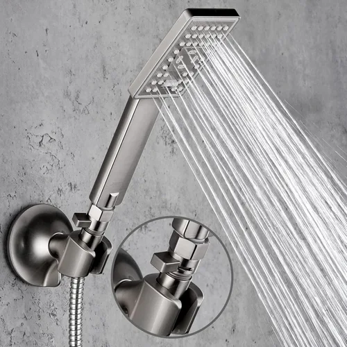 Miniatura 2 de BRIGHT SHOWERS Válvula de control de flujo de agua, válvula de ducha de latón con palanca de manija, regulador de flujo volumen de ahorro de agua