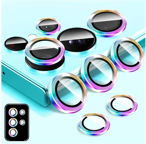 Miniatura 15 de LucBuy Protector de lente de cámara para Samsung Galaxy Z Fold 3, cubierta de cámara de vidrio templado Protector de pantalla Adhesivo de película