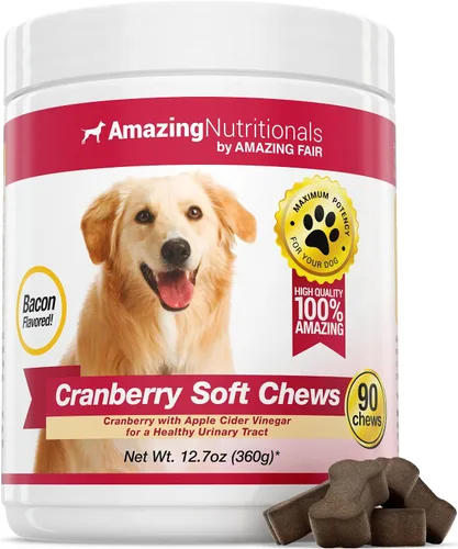 Miniatura 6 de Arándano para perros Amazing, antioxidante, ayuda al tracto urinario, previene y elimina Infecciones urinarias en perros, 120 masticables