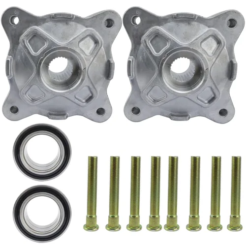 Buje de rueda, 1.73 pulgadas ID Wheel Stud y kit de reparación de rodamientos delantero izquierdo derecho para Polaris UTV RZR 570, RZR 800, RZR S