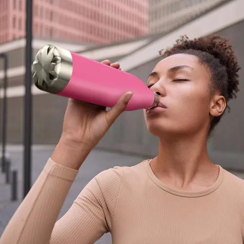 Miniatura 7 de Mont-Clair H2O - Botella de agua de acero inoxidable aislada al vacío, sin BPA, botella de bebidas frías 12 horas y calientes las 24 horas, metal