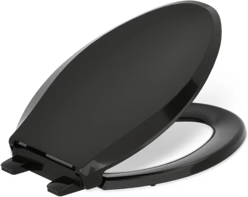 Miniatura 36 de KOHLER 4636-RL-0 Cachet ReadyLatch - Asiento de inodoro alargado con cierre lento, asiento de inodoro de cierre suave con tapa silenciosa, topes