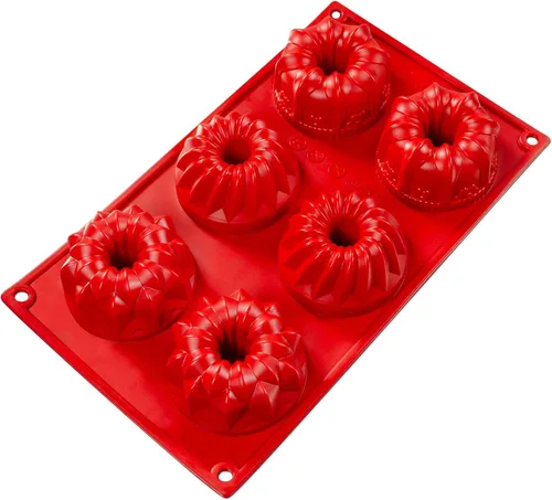 Miniatura 15 de Fat Daddio's SMF-021 - Utensilios de silicona para hornear de 8 cavidades Baba (3.1 oz)