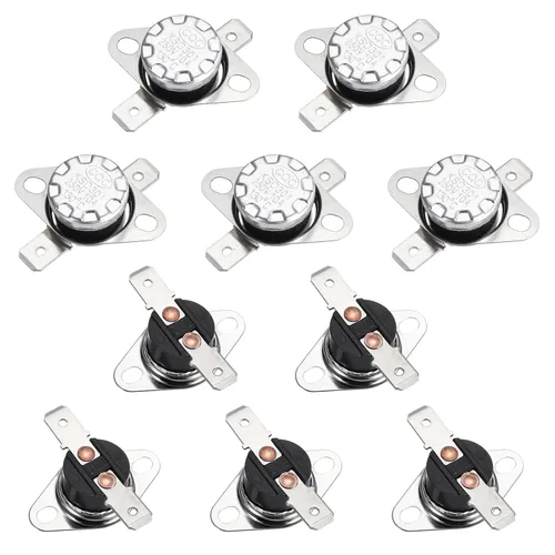 Miniatura 68 de uxcell KSD301 Termostato 32.0 °F/32 ° F 10 A Normalmente Cerrado N.C Ajuste Snap Disc Interruptor de temperatura para microondas, horno, cafeteras 2