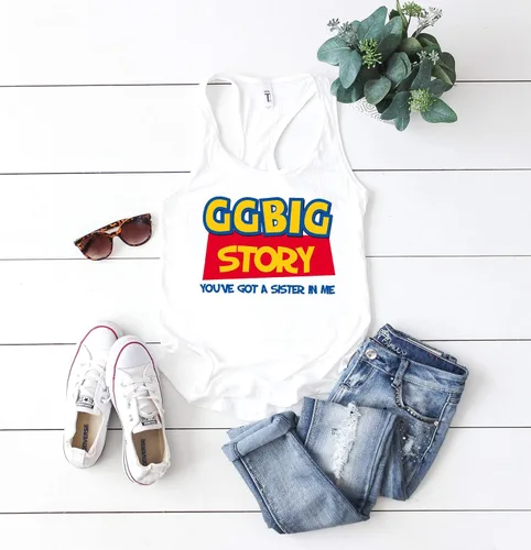 Miniatura 3 de Big Little GBig GGBig Sorority tanks, sorority tank, Little Big, Greek shirt, Little sister, Big Sister, Big and Little shirts D18