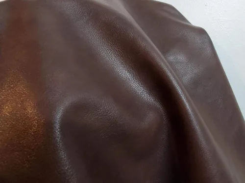 Miniatura 5 de NAT Leathers Cuero sintético vegano suave marrón PU (vegano aprobado por PETA) 1 yarda (36 pulgadas de largo x 54 pulgadas de ancho) cortado por