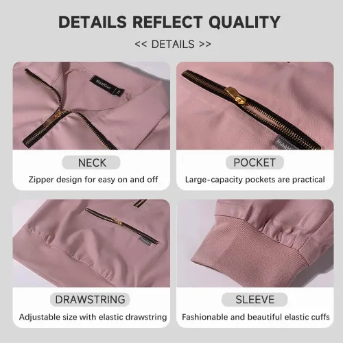 Miniatura 5 de niaahinn Conjunto de ropa quirúrgica con manga larga para mujer, camiseta de uniforme médico y pantalones quirúrgicos, uniformes de trabajo médico