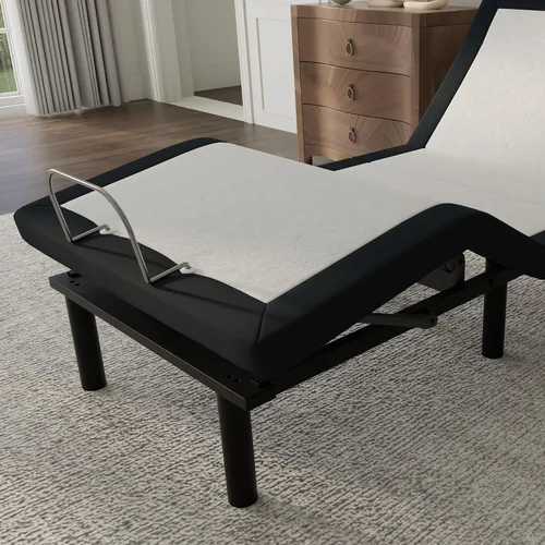 Miniatura 8 de Blissful Nights E4 Twin XL - Base de cama ajustable con masaje, anti ronquidos, gravedad cero, estación de carga USB doble, luz nocturna debajo