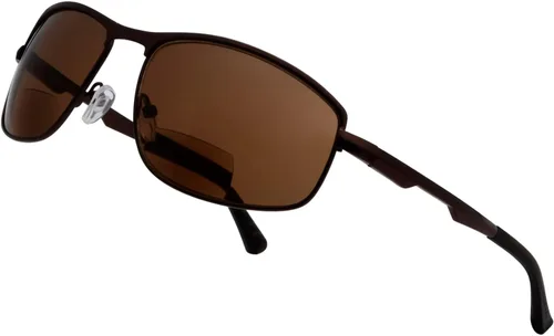 Miniatura 19 de BFOCO Gafas de sol bifocales con bisagras metálicas y sin tornillos para hombre - Sports Bifocal Sunnies (negro brillante) +1.00