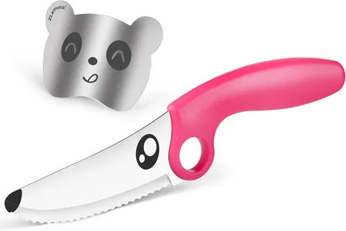 Miniatura 8 de Juego de cuchillos para niños para cocina real con anillo educativo, delantal ajustable y sombrero de chef, cuchillo de entrenamiento para niños