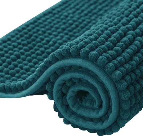 Miniatura 37 de Subrtex - Alfombras de baño de chenilla, tapete de baño de felpa corta y suave, tapete de ducha absorbente de agua, tapete de baño para la ducha