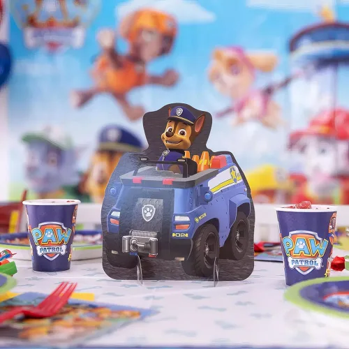 Miniatura 3 de Paw Patrol Adventures - Decoración de mesa multicolor (14 a 8.8 pulgadas), paquete de 1 pieza central de fiesta única, diseño llamativo y divertido