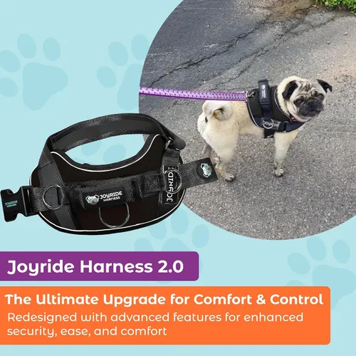 Miniatura 2 de Joyride Harness 2.0 - El Arnés Original para Perros Sin Tirones con Anillo Lateral - Sin Estrangulamiento, A Prueba de Escapes, Reflectante, 3 Clips