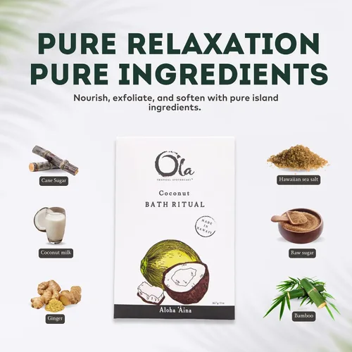 Miniatura 3 de Ola Tropical Apothecary Rituales de baño de sal marina hawaiana perfumada de coco - 2 onzas