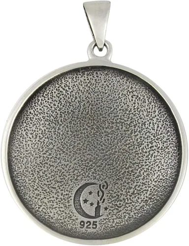 Miniatura 3 de Moonlight Mysteries Talismán de plata de ley quinto pentáculo de Saturno para protección, Metal