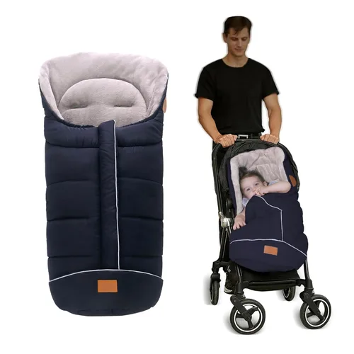 Miniatura 8 de LAT - Saco de dormir para bebé, cálido, universal, saco de dormir para cochecito para clima frío, saco impermeable para niños pequeños