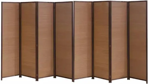 Miniatura 13 de 3 4 5 6 7 8 Panels Room Separator Freestanding Wall Divider for Office/Bedroom/Hotel, Foldable Room Divider Partition Privacy Screen, Wood