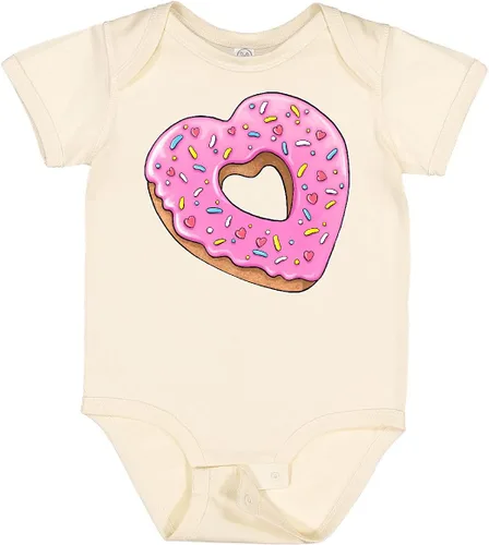 Miniatura 10 de inktastic Body de bebé con forma de corazón con glaseado rosa y chispas